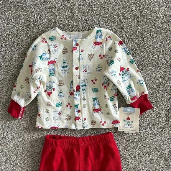 Vintage Carter’s Christmas Outfit Snowman Size 6-9 Months - Picture 3 of 7